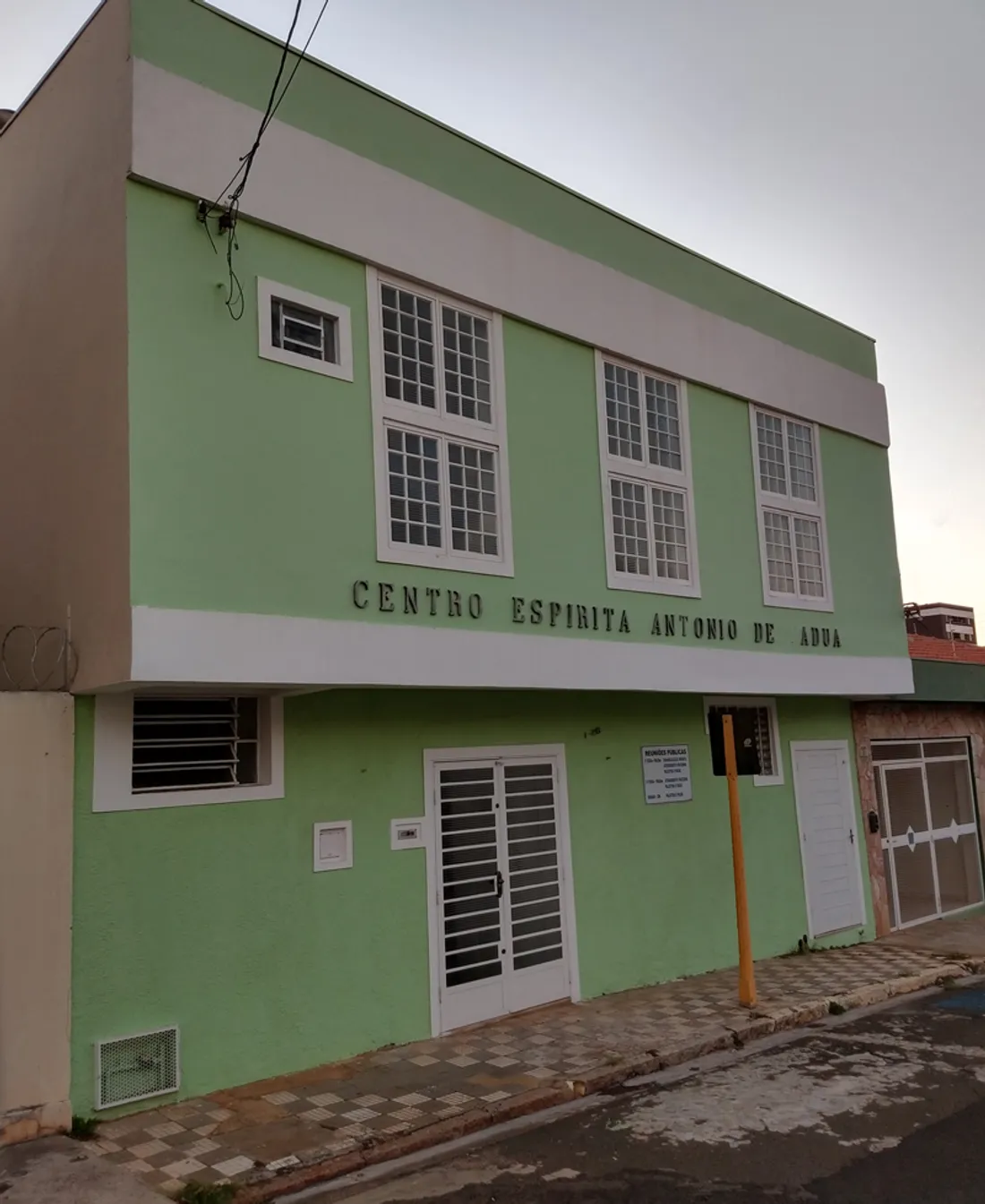 Fachada do Centro Espírita Antônio de Pádua